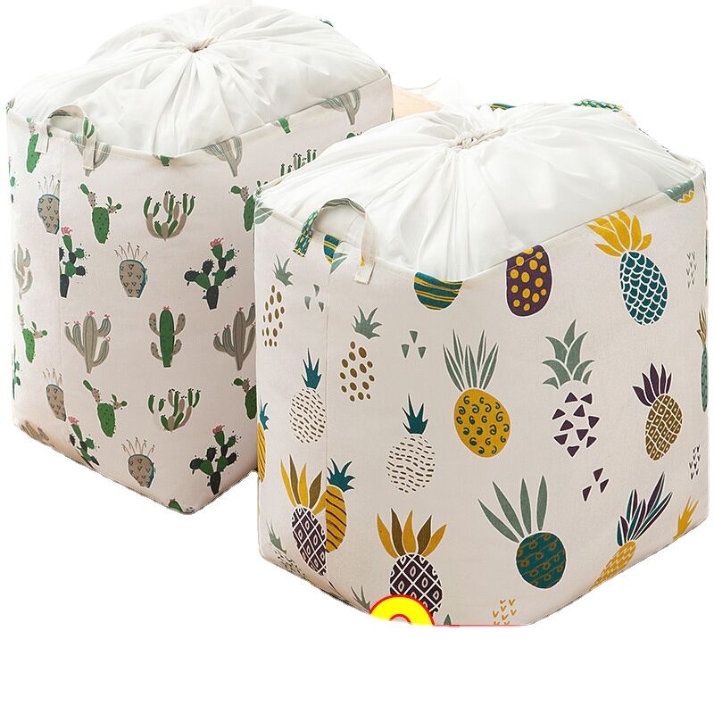 [HCM]Túi vải đựng đồ [FREE SHIP - XẢ KHO] cỡ lớn 100 lít siêu to khổng lồ 50X50X40 cm