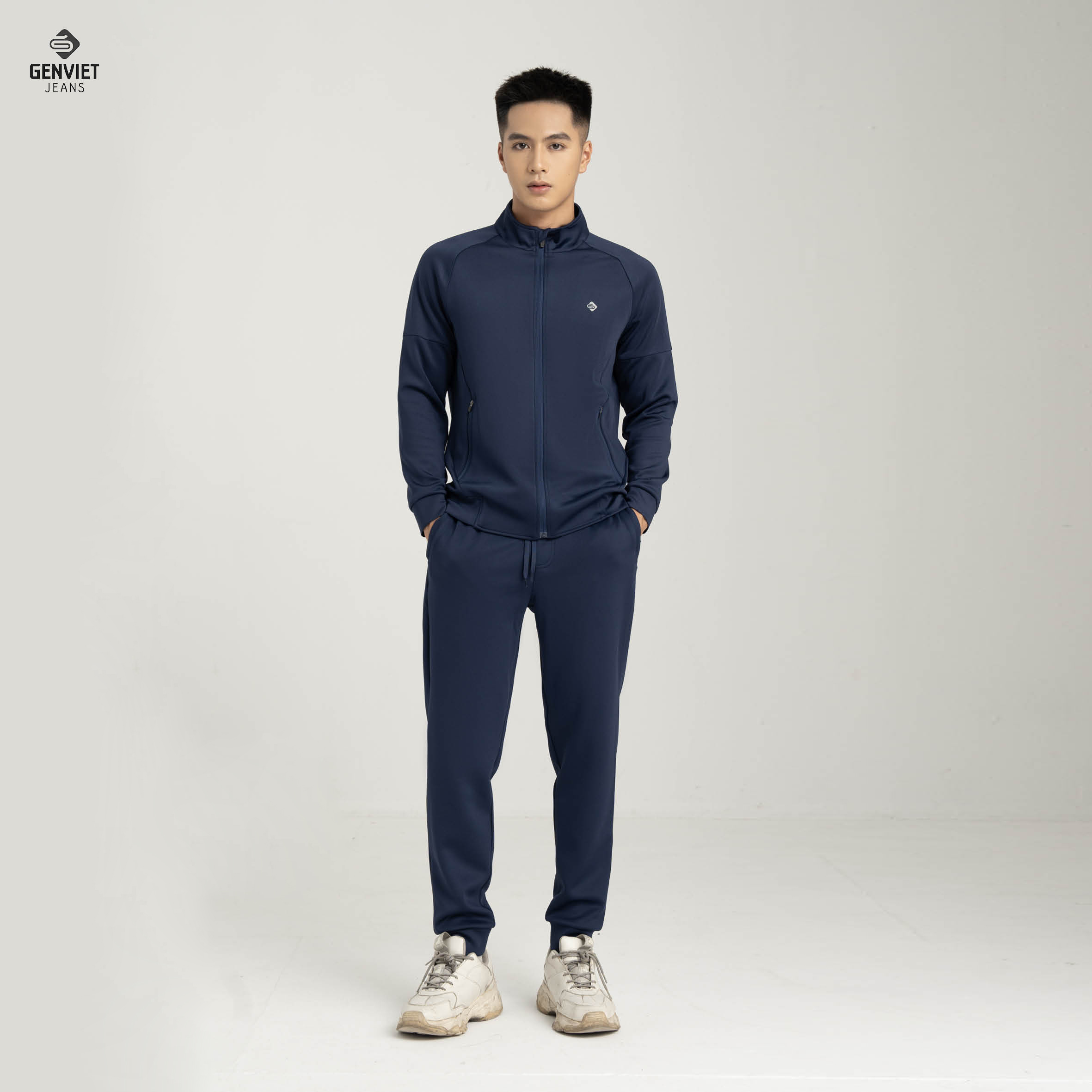 Bộ nỉ nam genviet bộ nỉ thể thao sport khỏe khoắn tei23h8086