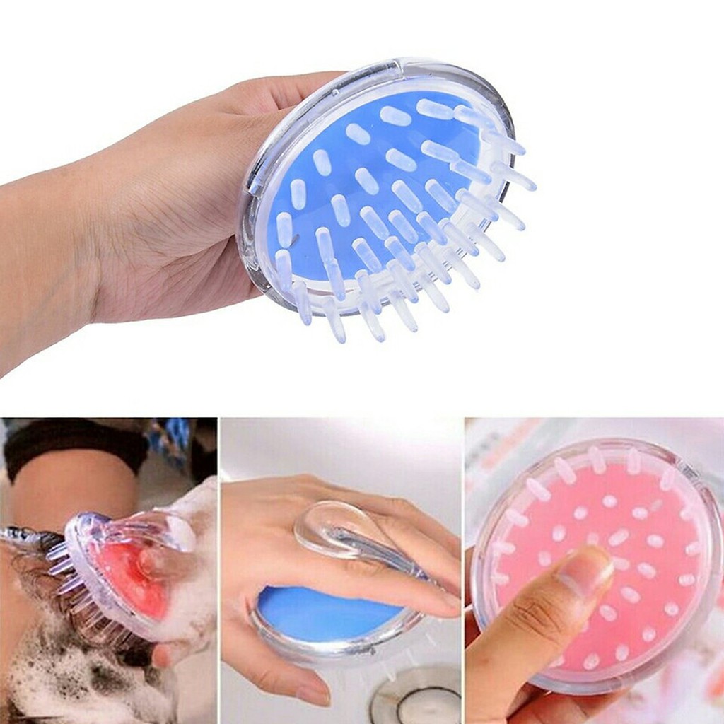 Lược gội đầu thư giãn đầu óc kích thích mọc tóc nhanh lược bàn chải gội đầu siliocon cao cấp lược gai cao cấp