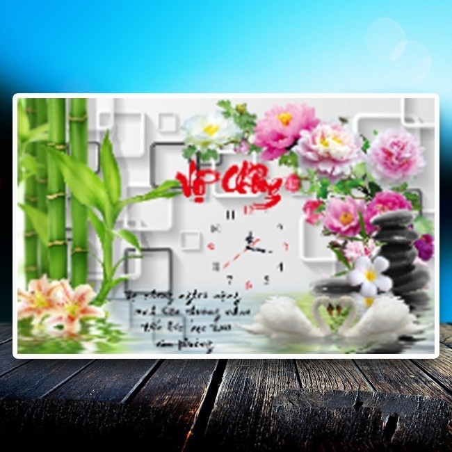 Tranh đính đá Vợ chồng 73x49cm