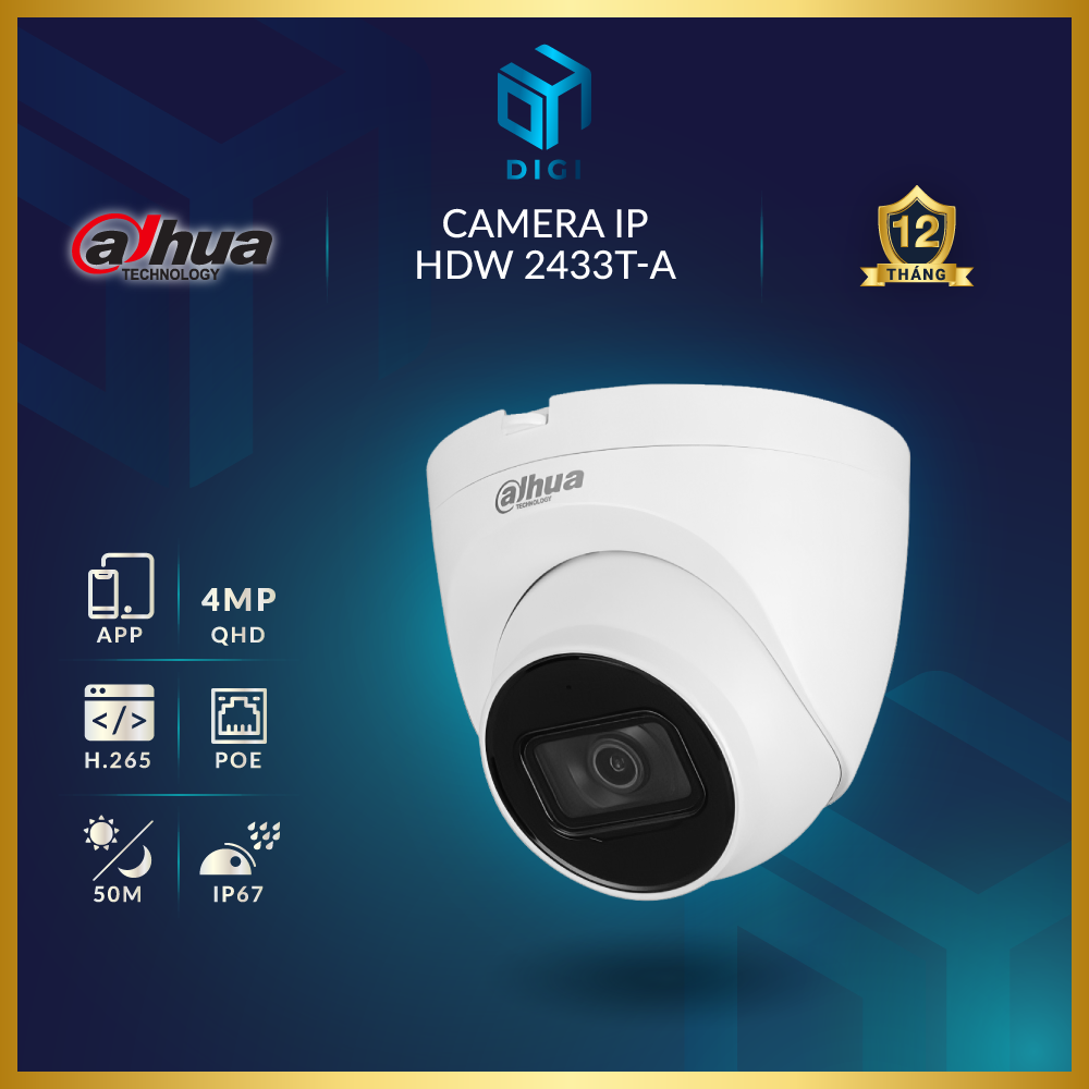 Camera ip 4mp dahua hdw 2433t-a