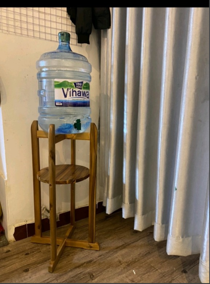 Kệ Gỗ Để Bình Nước 20 Lít Cao Cấp - Gỗ Tràm Chắc Chắn Bền Đẹp Sang Trọng Mọi không Gian Nhà Bạn