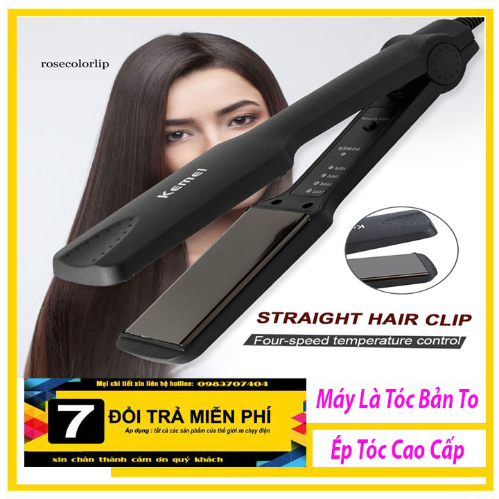 [ siêu rẻ ] Máy ép tóc - Máy là tóc cao cấp 4 mức điều chỉnh nhiệt - Máy ép tóc, Máy làm tóc, Máy ép tóc Kemei 329 Cao Cấp -center247
