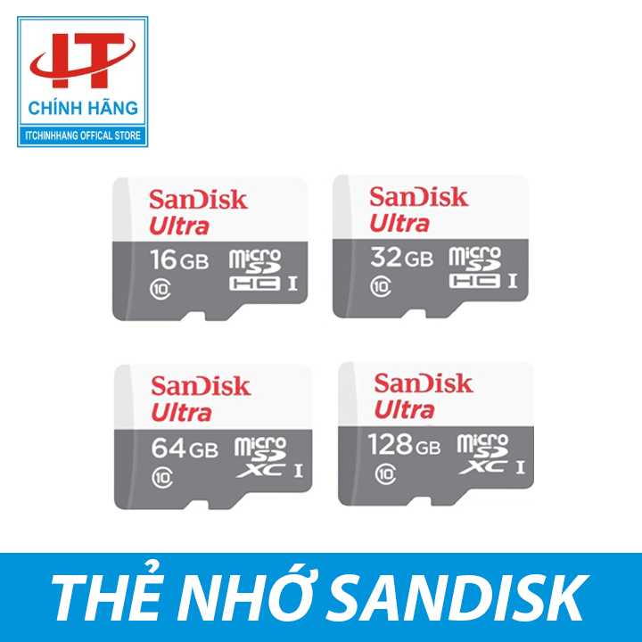 Thẻ nhớ sandisk 32GB 64GB 128GB Sandisk chuyên dùng cho camera - Hàng Chính Hãng