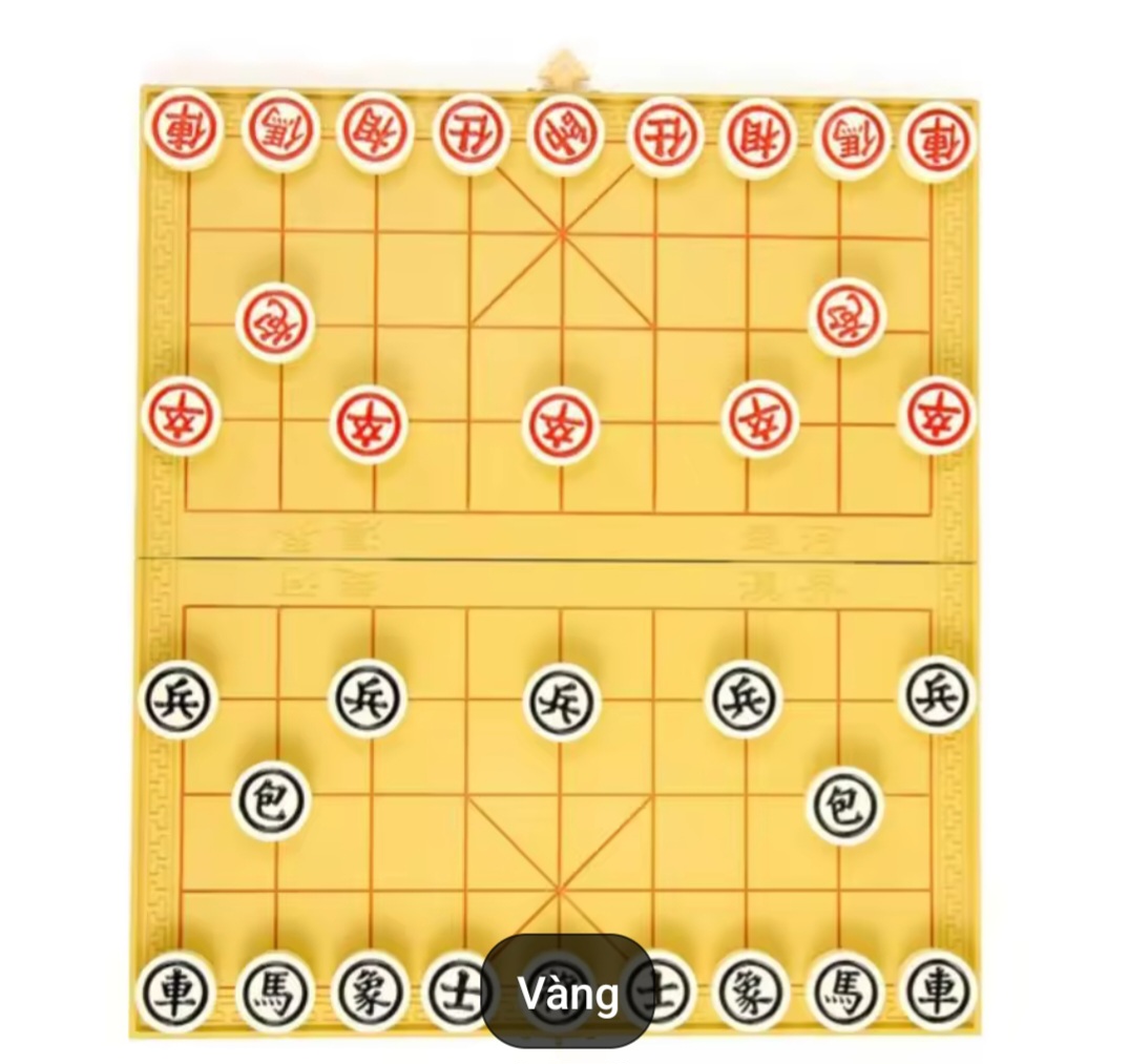 Bộ Bàn Cờ Tướng Bằng Nhựa Có Thể Gấp Gọn 43*43 Cm