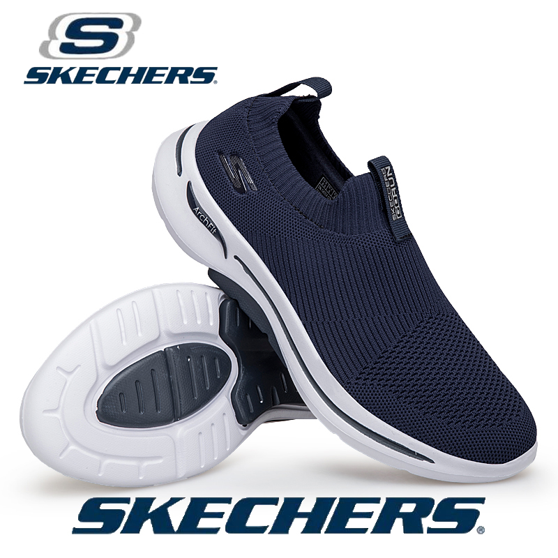 Skechers_ mới đôi giầy đen giày nam giày thể thao giày chạy bộ giày đi bộ