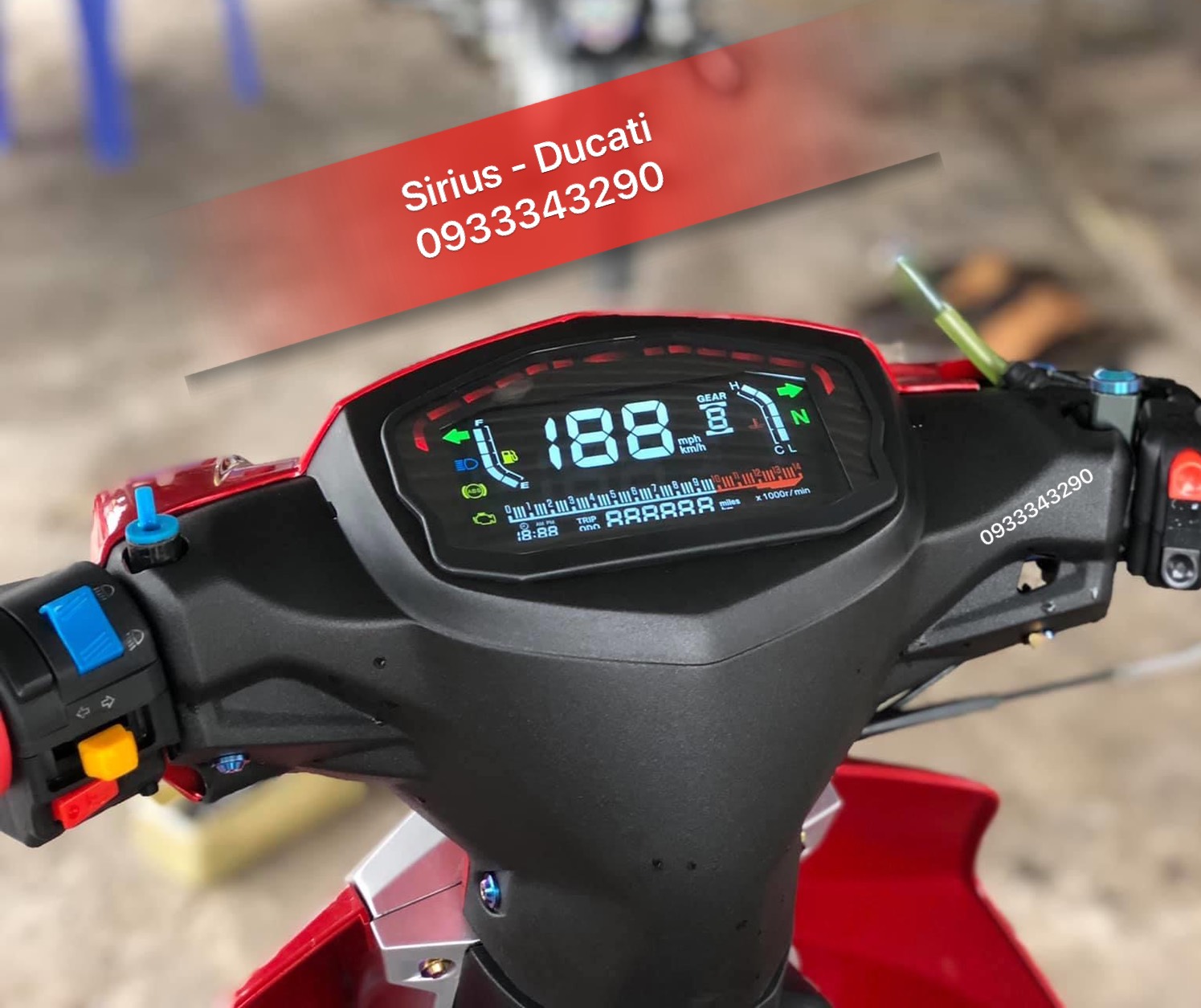 Trọn bộ bợ cổ Sirius chế đồng hồ ducati, cam kết hàng đúng mô tả, chất lượng đảm bảo, an toàn đến sức khỏe người sử dụng