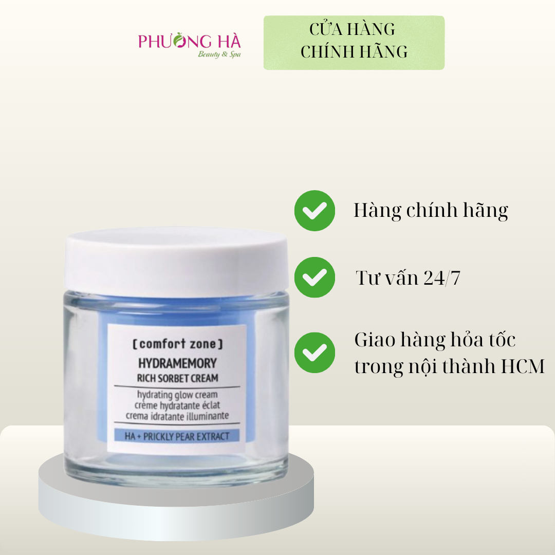 Kem dưỡng cấp ẩm cho da Comfort Zone HYDRAMEMORY Rich Sorbet Cream 50ml