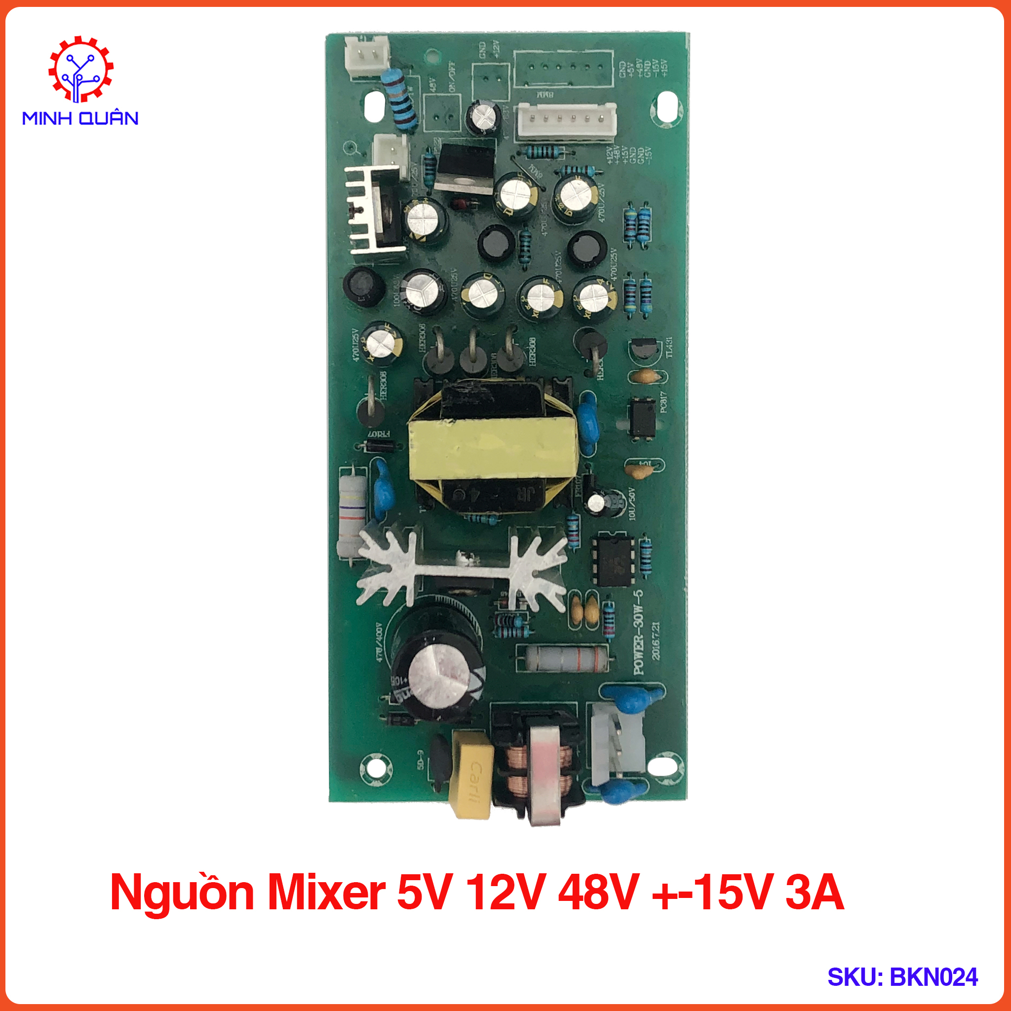 Nguồn Mixer 5V 12V 48V +-15V 3A
