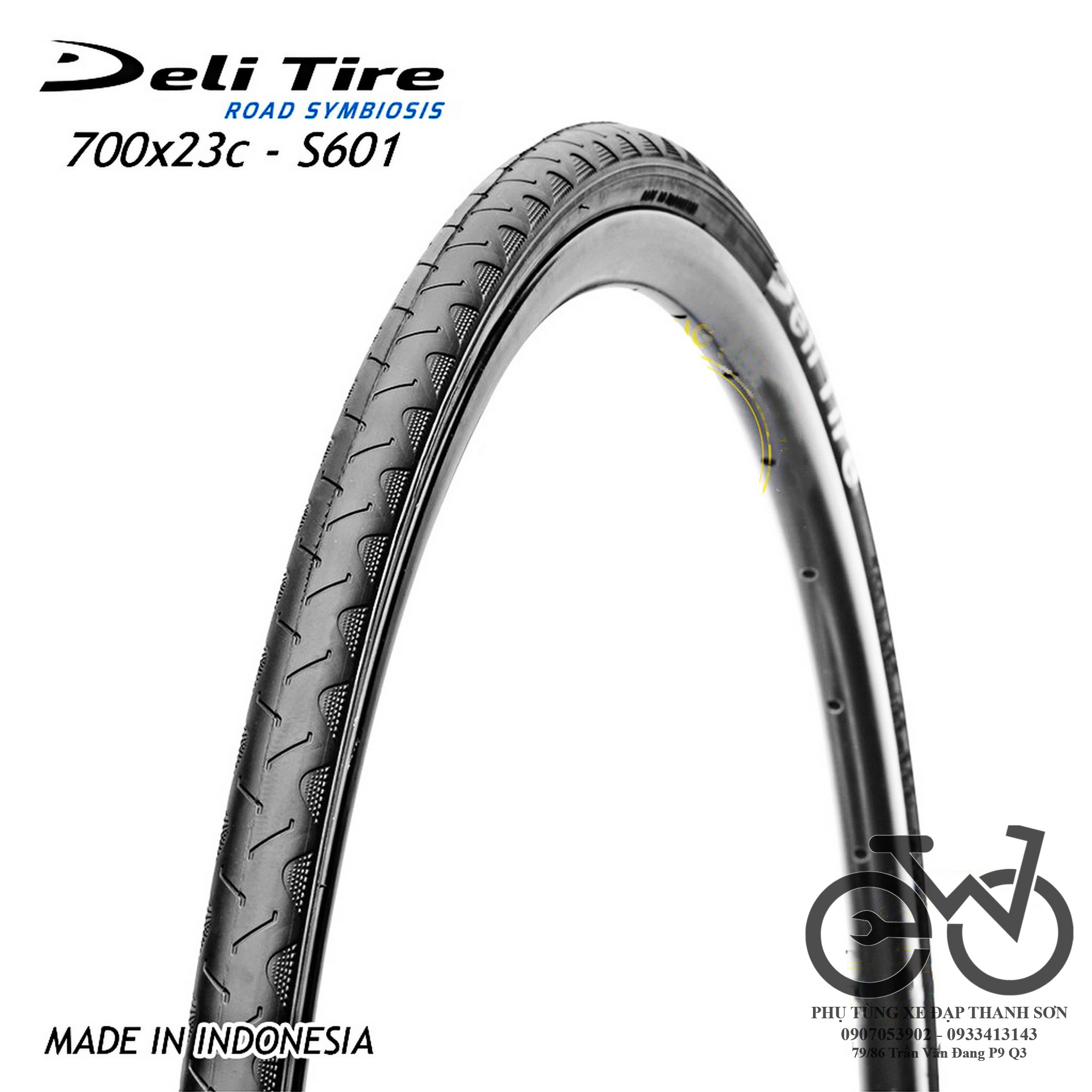 Lốp xe đạp deli tire s601 700x23c - 700x25c - 700x28c