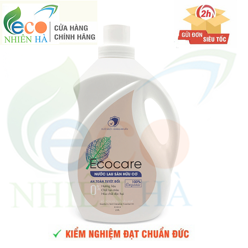 Nước lau sàn hữu cơ đuổi muỗi tinh dầu Quế 2L thương hiệu Ecocare