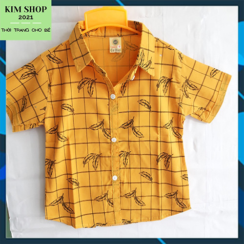 Áo bé trai 6-18kg | áo sơ mi bé trai 1-7 tuổi | kim shop 2021