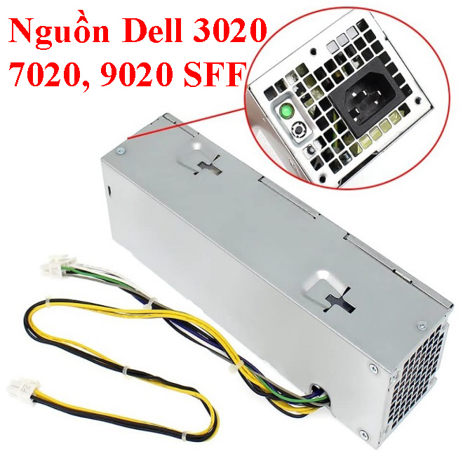Nguồn máy tính dell 3020, dell 9020, dell 7020, dell t1700 form sff hàng tháo máy