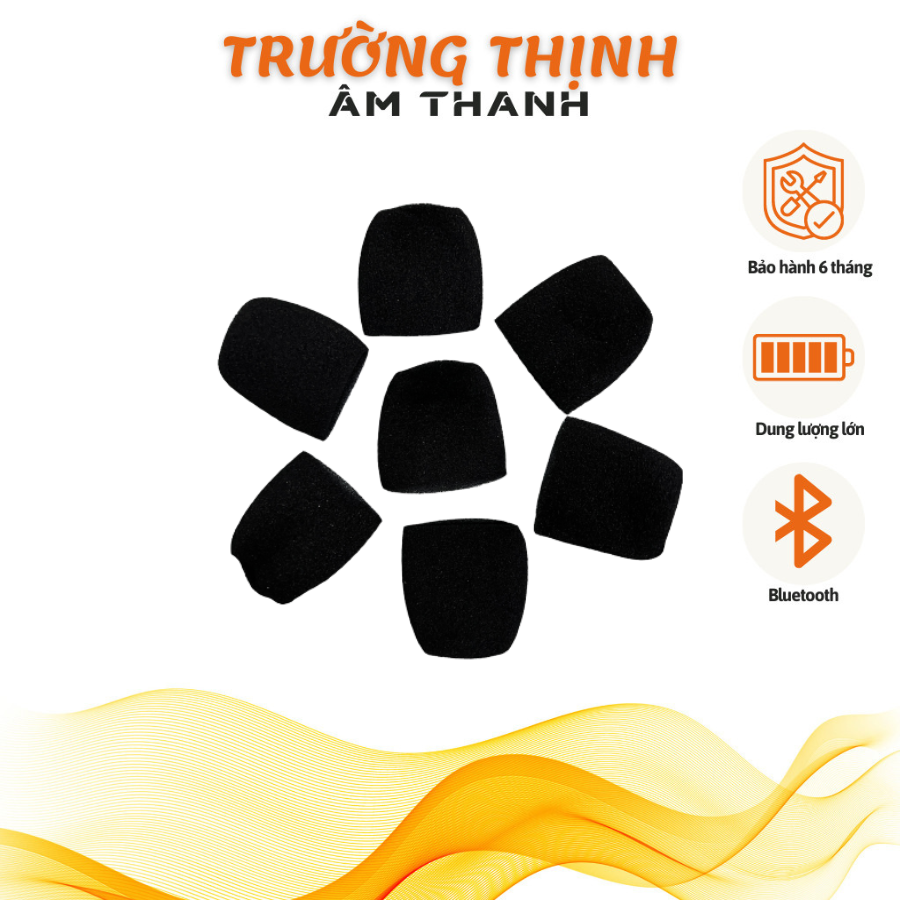 1 cặp Mút Lót Trong Rọ Micro Màu Đen Chắn Gió