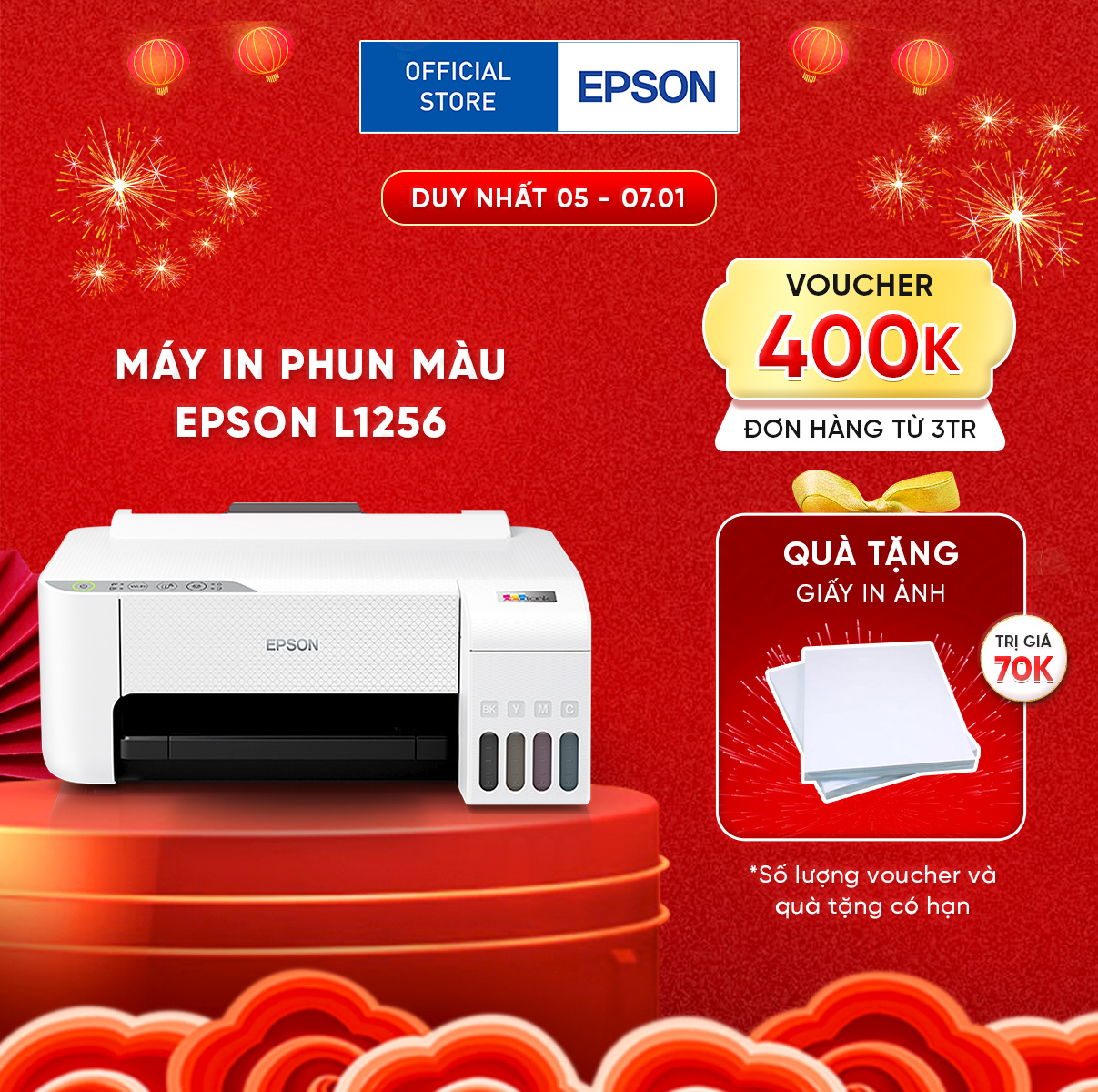 Máy in phun màu Epson Ecotank L1256