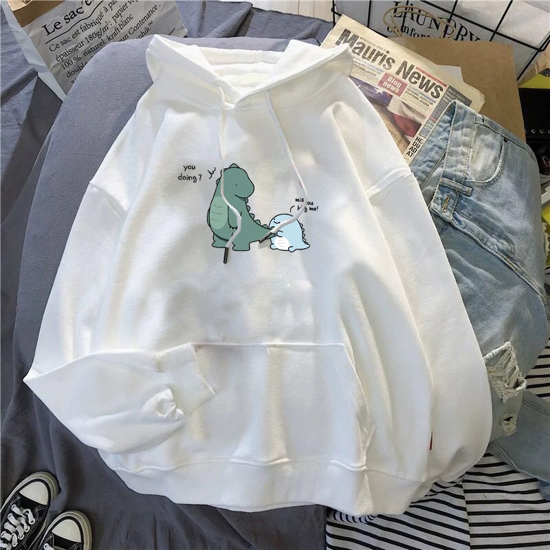 Áo hoodie đôi khủng long chất nỉ bông dày siêu ấm 59