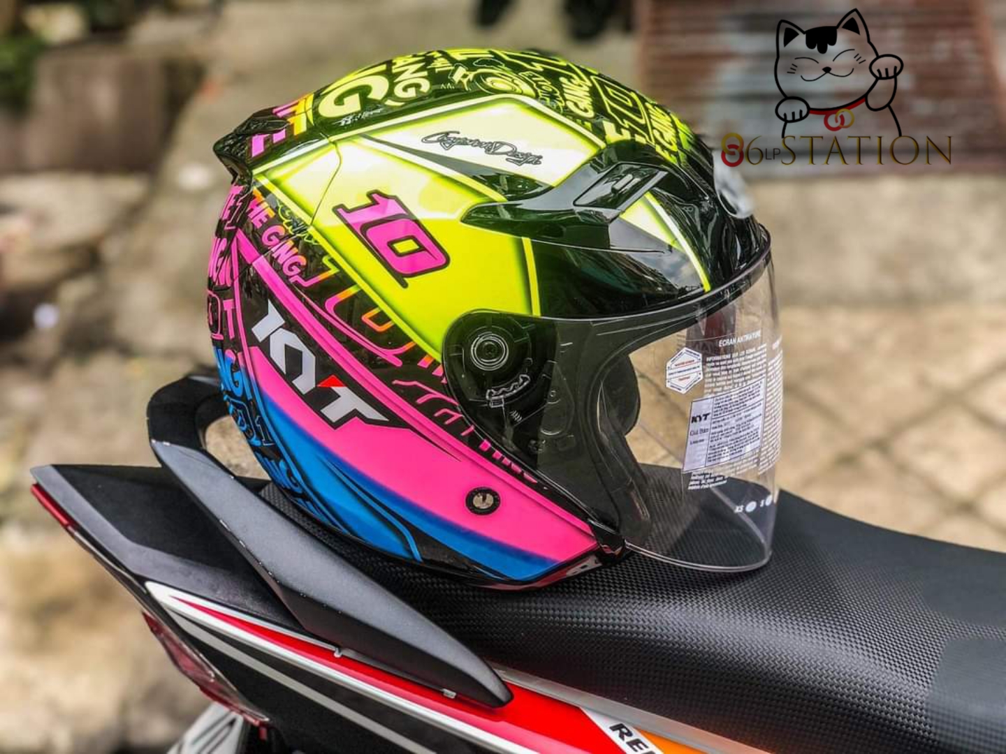 Nón bảo hiểm KYT 3/4 , Mũ bảo hiểm KYT 3/4 Venom Thitipong