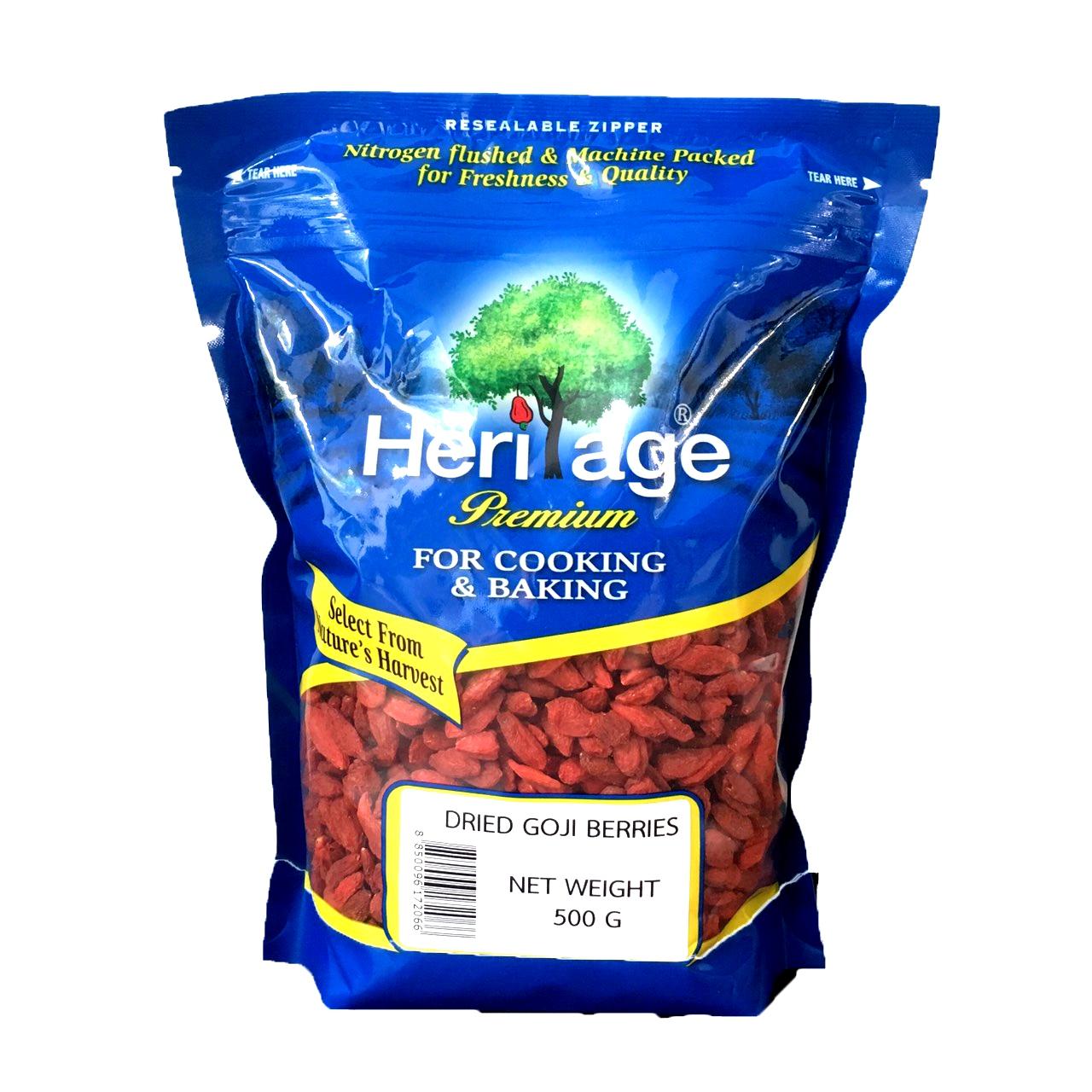 QUẢ KỈ TỬ HERITAGE THÁI LAN 500G- Dried Goji Berries