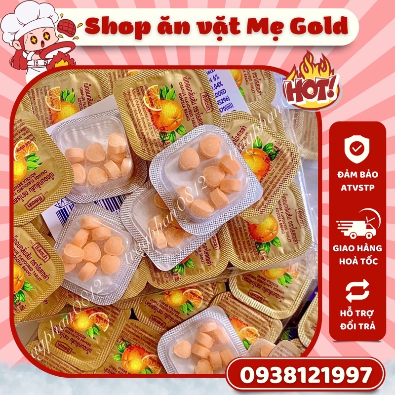 Kẹo C cam Thái Lan, kẹo C trái tim tuổi thơ