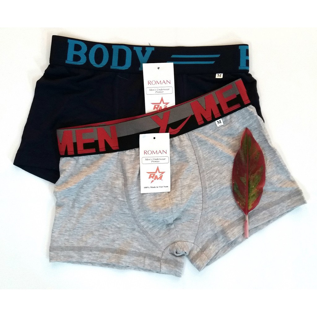 HCM COMBO 5 QUẦN BOXER NAM THUN COTTON LẠNH SIZE 40KG ĐẾN 80KG XĐ001