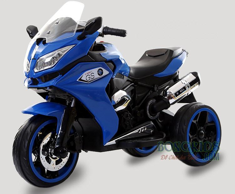 Xe máy điện trẻ em nel-r1200gs - kiểu dáng xe thể thao 2 động cơ khỏe cho bé