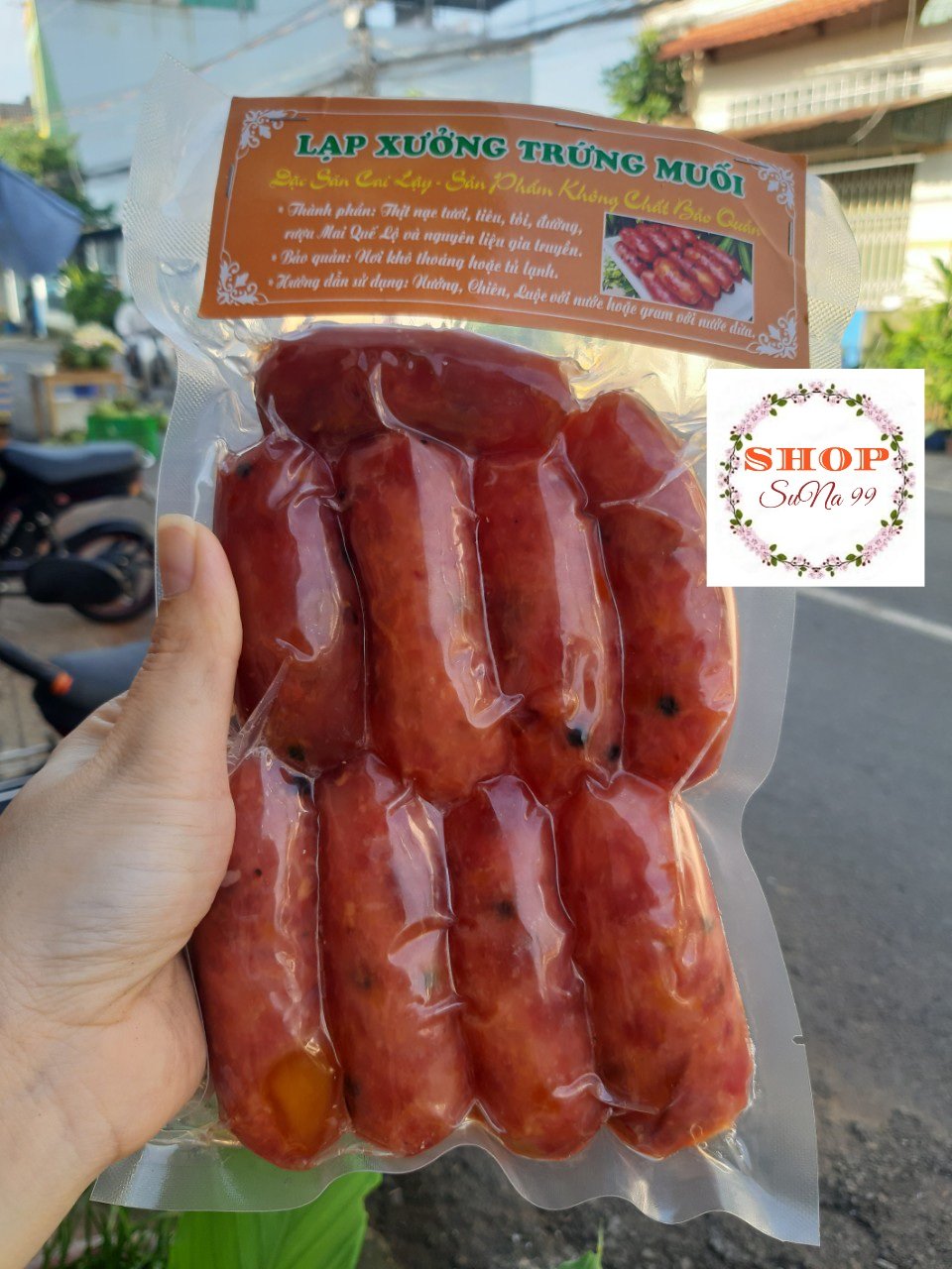 Lạp xưởng tươi trứng muối chuẩn vị nhà làm 1kg