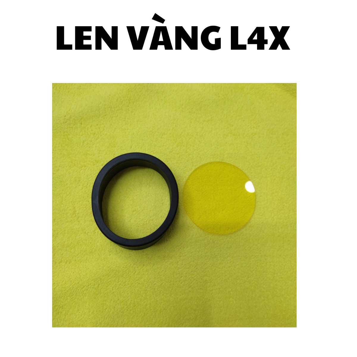 LEN vàng gắn đèn L4X phá sương