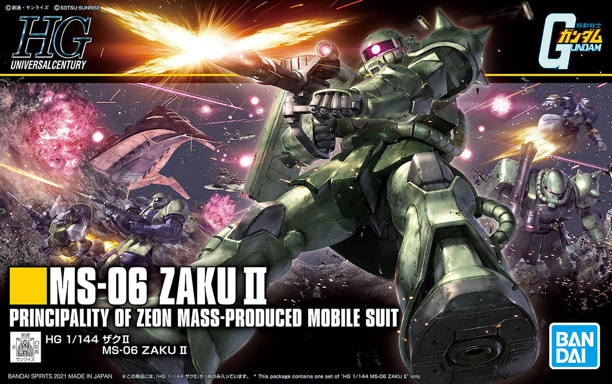 Mô hình gundam bandai hguc 241 zaku ii 1/144 ms gundam