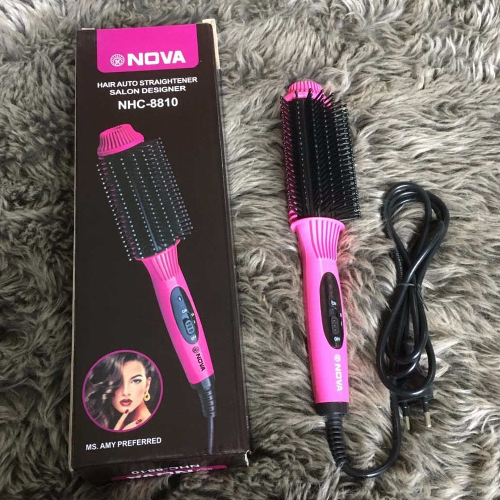 Lược Điện Sấy cúp Uốn Tóc, chải thẳng tóc NOVA NHC-8810