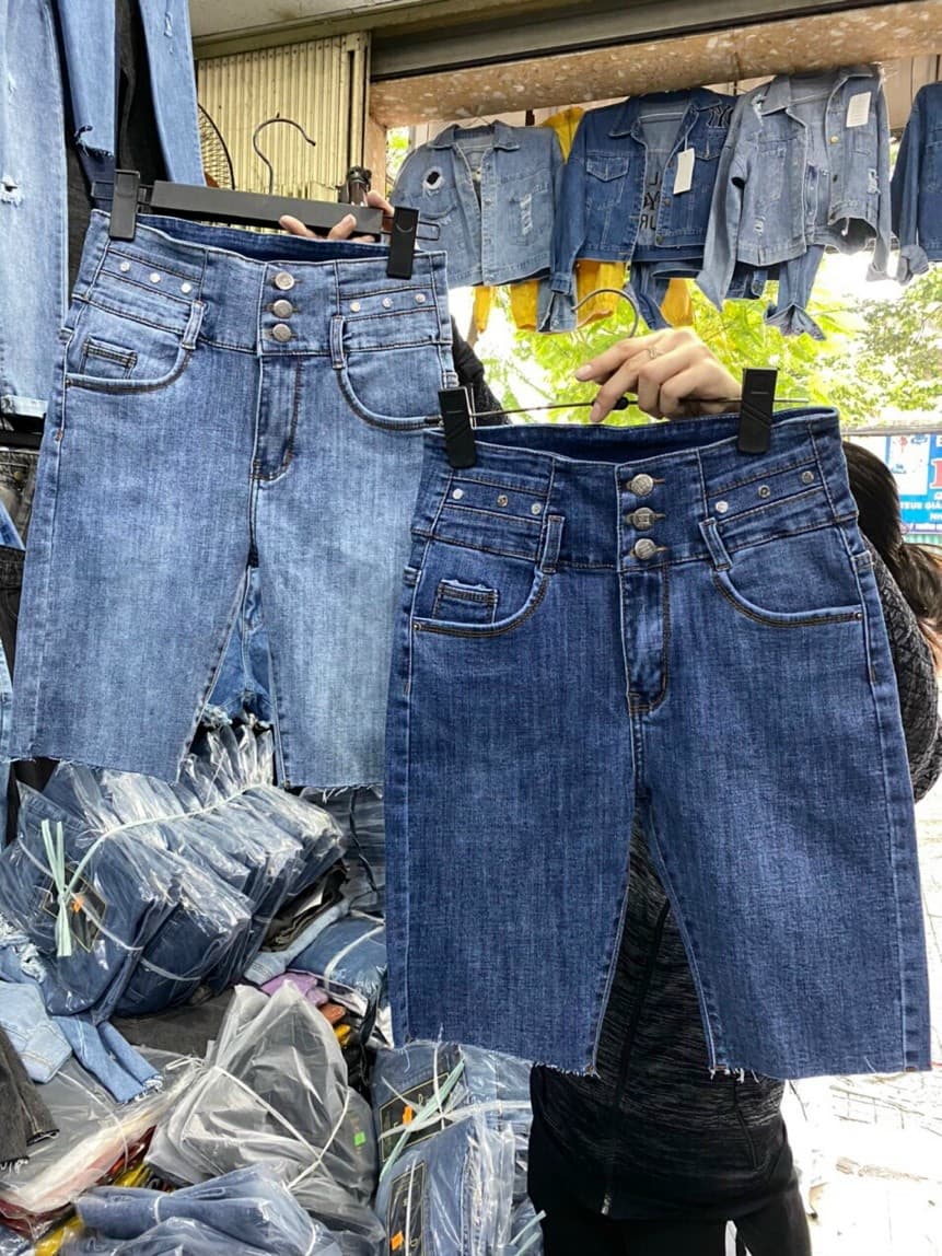[HCM]QUẦN JEAN NGỐ NỮ CO GIÃN BA NÚT LƯNG CAO SHOP PHƯƠNG CHÂU