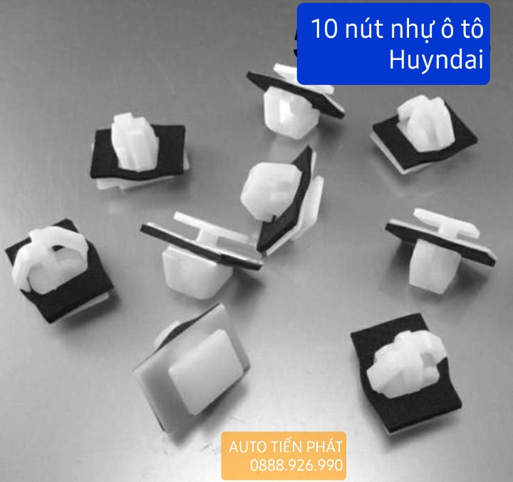 8 nút nhựa ốp lườn, nội thất ô tô Huyndai