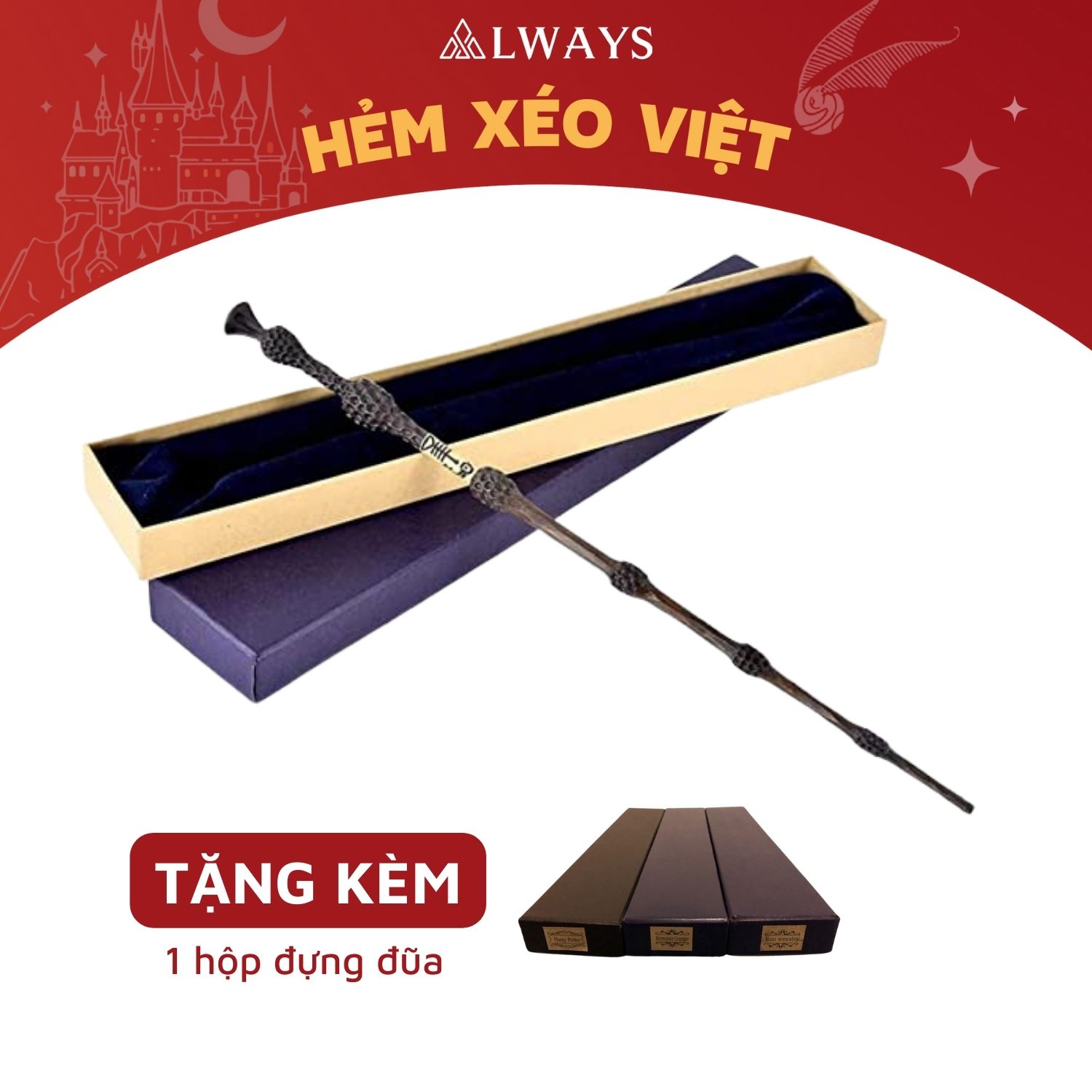 [ HÀNG LUXURY - CAO CẤP - KÈM ẢNH THẬT] Đũa phép Cơm nguội The Elder Wand  - Gậy thần phù thuỷ cực đẹp