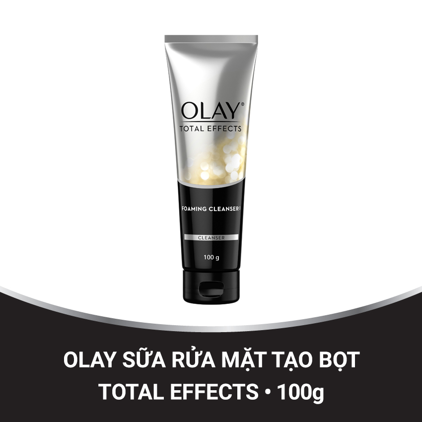 Sữa rửa mặt tạo bọt olay total effect 100g