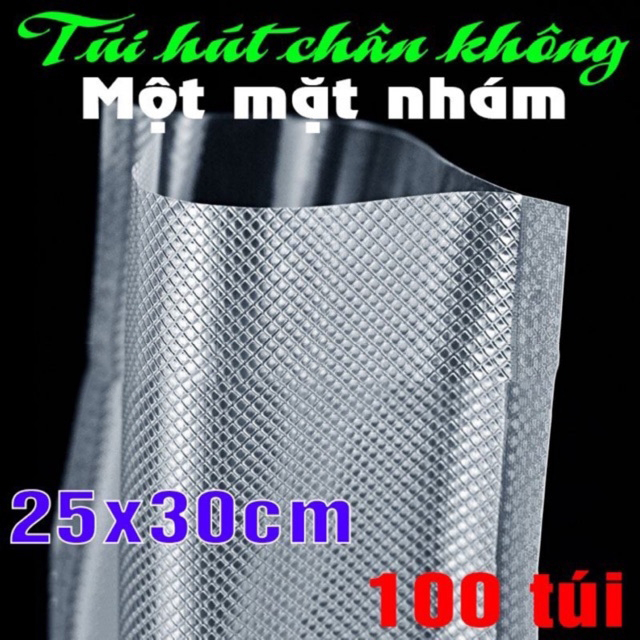 Túi hút chân không một mặt nhám size 25x30cm