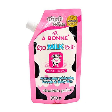 Mười bịch Muối tắm sữa bò Abonne tẩy tế bào chết .