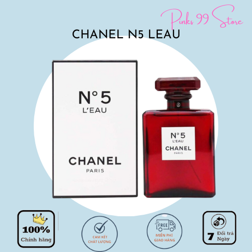 [ CAO CẤP] Nước Hoa Nữ CHANELI  N'5 L'EAN  EAU 100ML  -Nước Hoa Nữ cao cấp Quyễn rũ, sánh điệu, tươi trẻ. Hương thơm đặc trưng  [FREESHIP]