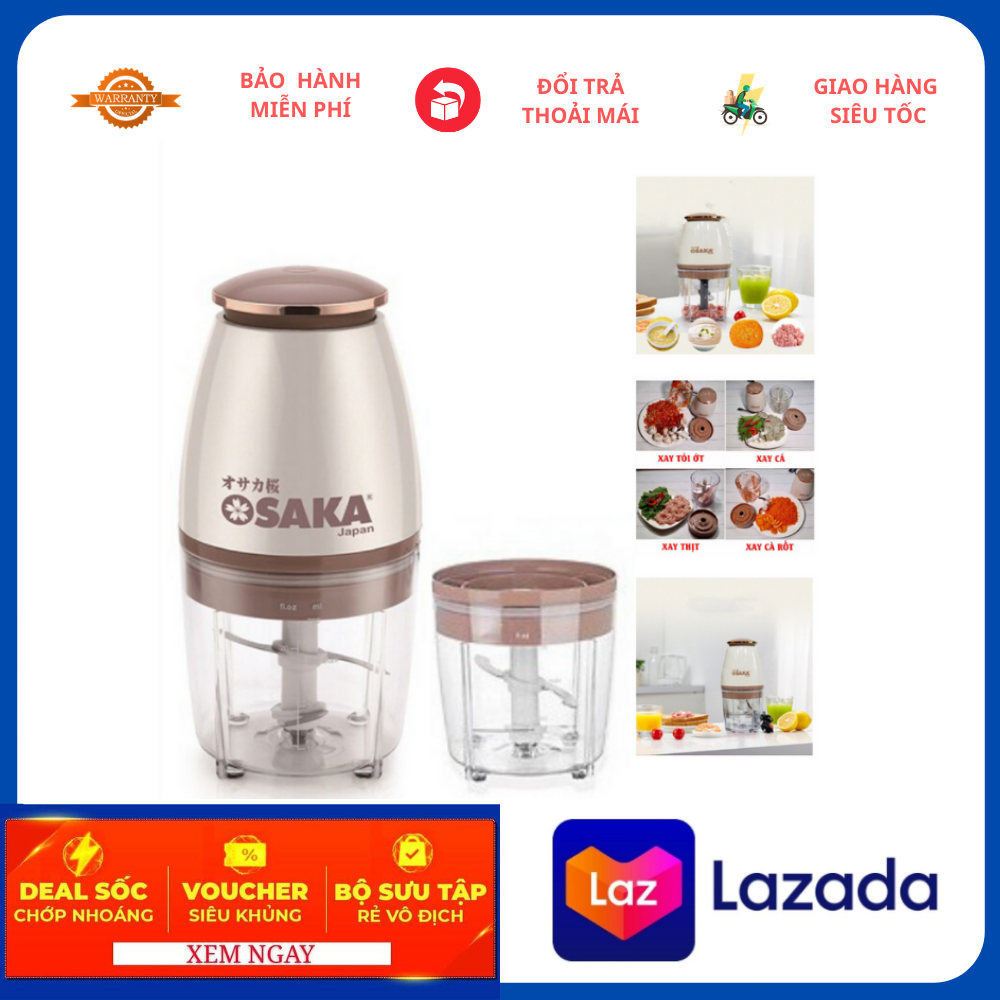 Máy Xay Osaka F126 Mẫu Mới, Máy Xay Sinh Tố Nhỏ Gọn, Máy Xay Sinh Tố Đa Năng Chính Hãng Nhật Bản
