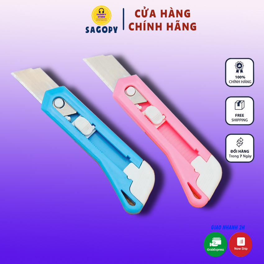 Dao rọc cắt giấy mini hình cổ điển cute, Dao dọc gọt giấy cute làm móc khóa nhiều màu sắc dễ thương dùng trang trí giá rẻ