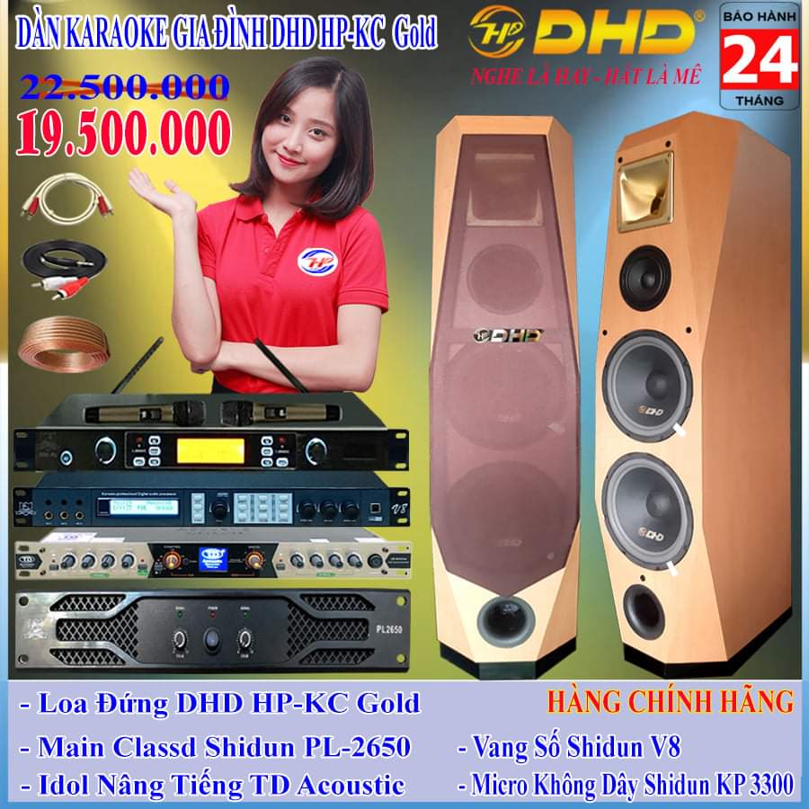 Dàn karaoke gia đình dhd hp-kc gold cao cấp