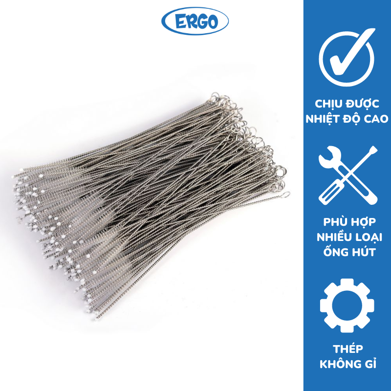 Chổi cọ ống hút sữa làm bằng thép không gỉ