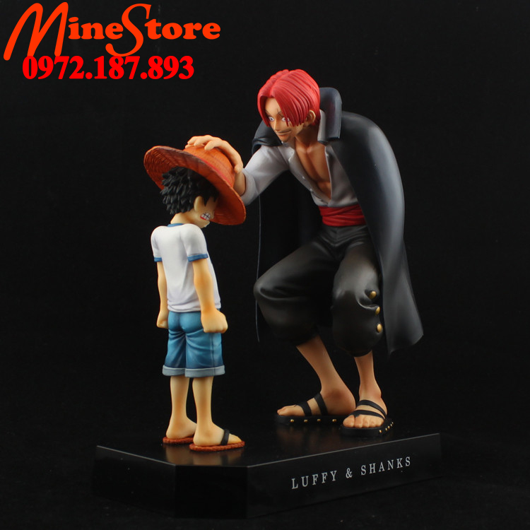 Mô hình Shanks Tóc Đỏ - Luffy - Mô Hình One Piece Ký ức Luffy Cảnh cổ điển Tuổi Thơ Luffy