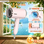 Máy sấy tóc Gaabor N1000D công suất 1000W sấy nhanh 2 chiều nóng lạnh 3 chế độ gió ánh sáng xanh bảo vệ tóc - Bảo hành 12 tháng 1 đổi 1