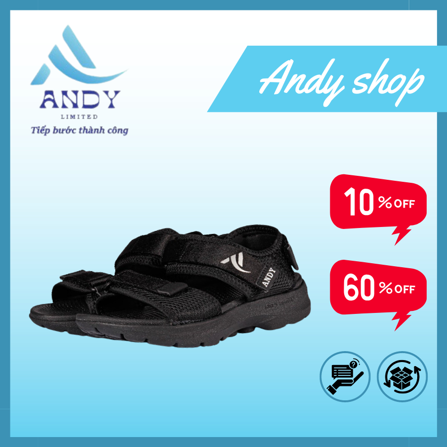 Giày Sandal nam, dép quai hậu nam thương hiệu Andy AD02-L1 - Đế cao 3