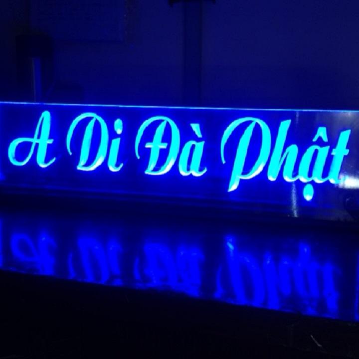 Tranh điện - đèn led đổi màu - a di đà phật - cao 10cm x dài 60cm