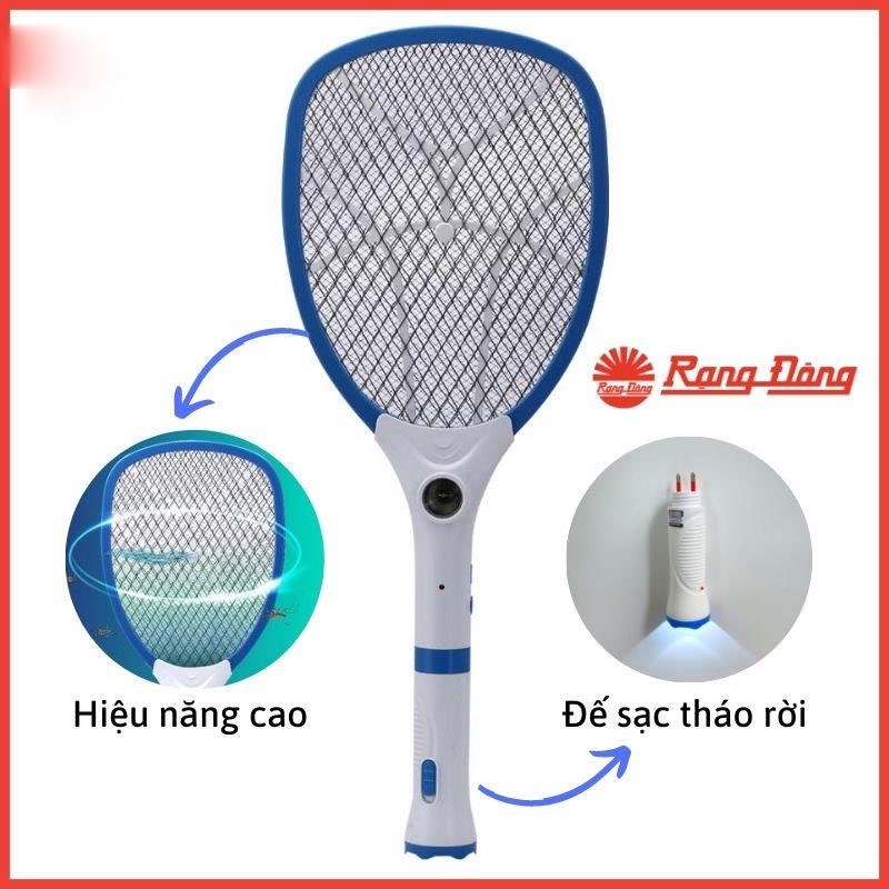 Vợt muỗi rạng đông - vợt bắt muỗi kết hợp đèn pin tháo rời dễ cắm sạc - model vbm rd.02 - bảo hành 1 năm