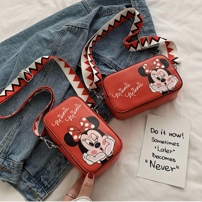 Túi hộp cao cấp hình chữ nhật họa tiết hoạt hình Disney siêu dễ thương T585
