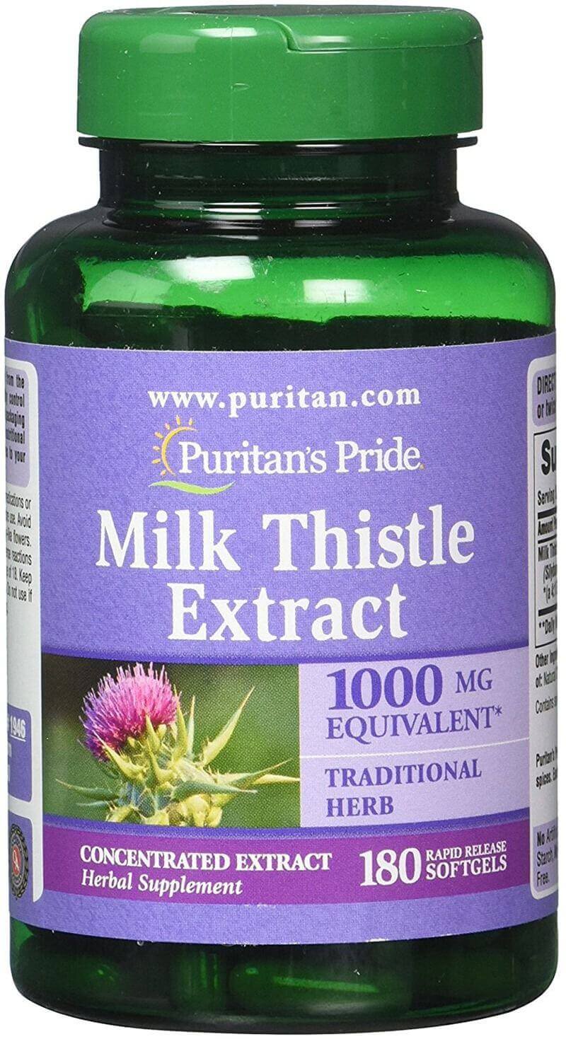 Bổ gan giải độc gan Milk Thistle Extract 1000 mg 180 viên