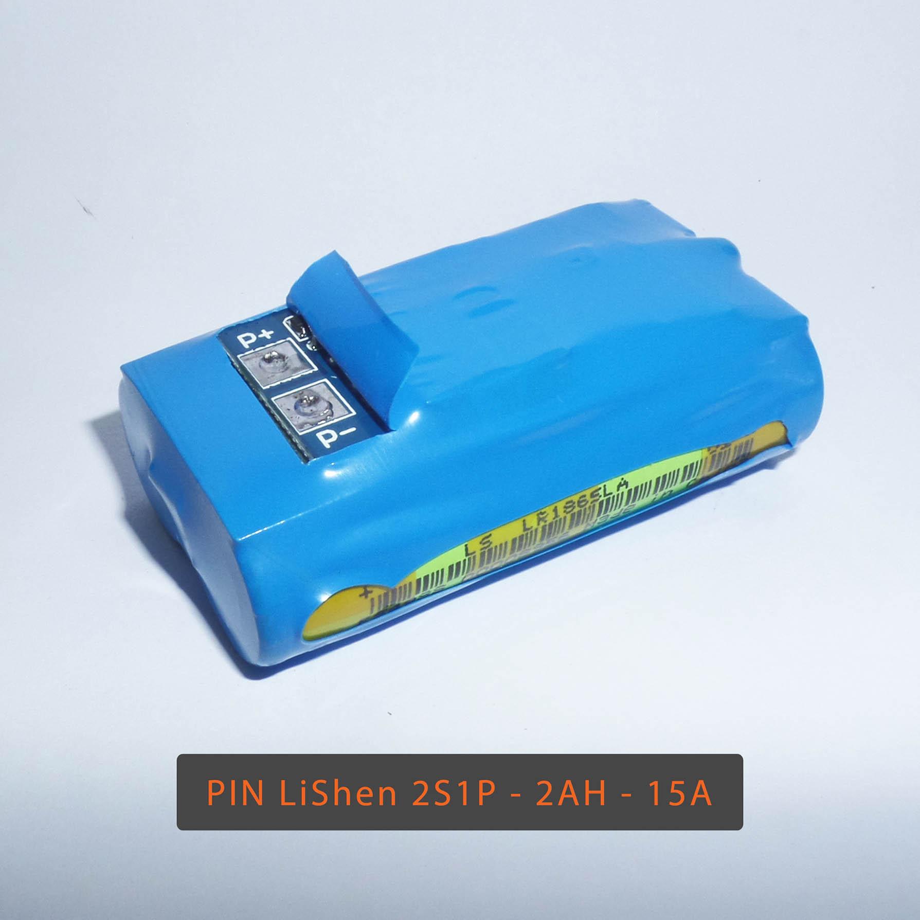 Pin 2S 7.4V-15A -  Dung lượng 2000mAh - Dùng nâng cấp pin cho máy khoan My Hand, thiết bị điện tử, RC...