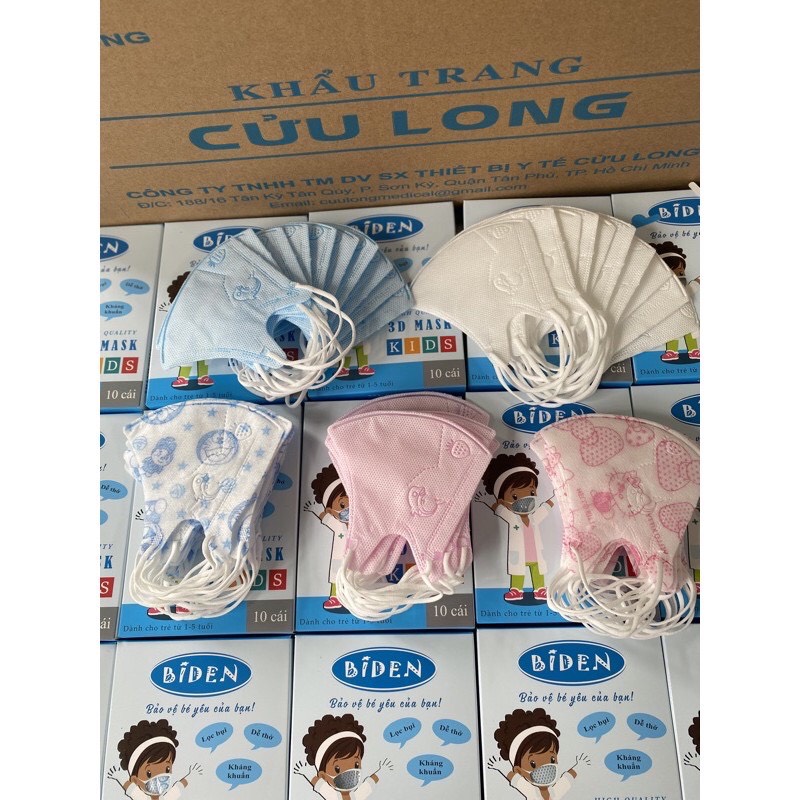 Khẩu trang Biden 3D cho bé