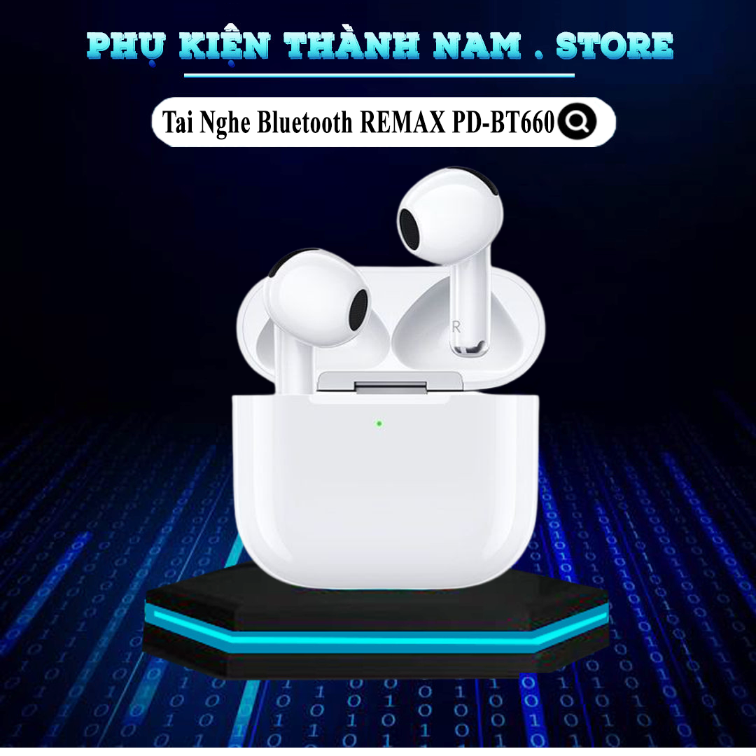  Tai Nghe Bluetooth Ap4 REMAX PD-BT660 Thế Hệ Mới  công nghệ chống ồn ANC Bluetooth v5.4 sạc không dây âm thanh sống động. Thiết kế nhỏ gọn hiện đại phù hợp nhiều thiết bị - Bảo Hành 18 Tháng Tai nghe bloutooth tai nghe không dây tai nghe bluetooth 